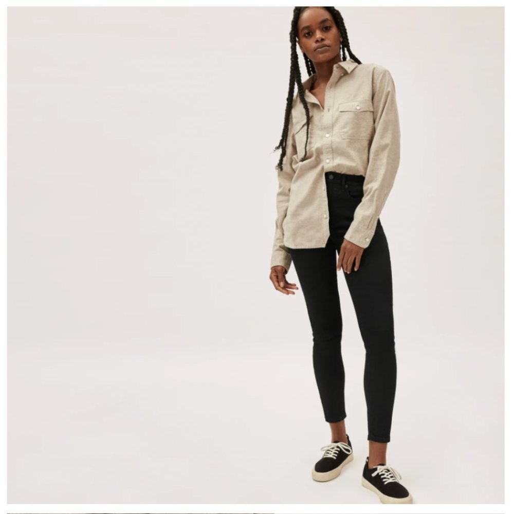 Everlane The Authentic Stretch High-Rise Skinny Black 25 Tall